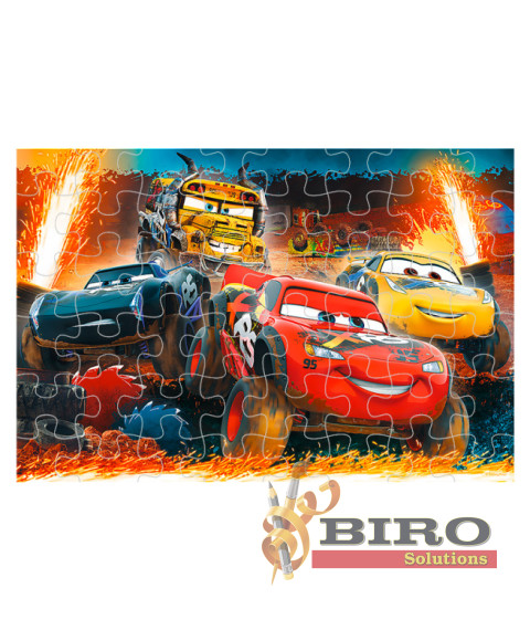 TF Puzzle - "100" - "Extreme race / Disney Cars 3"